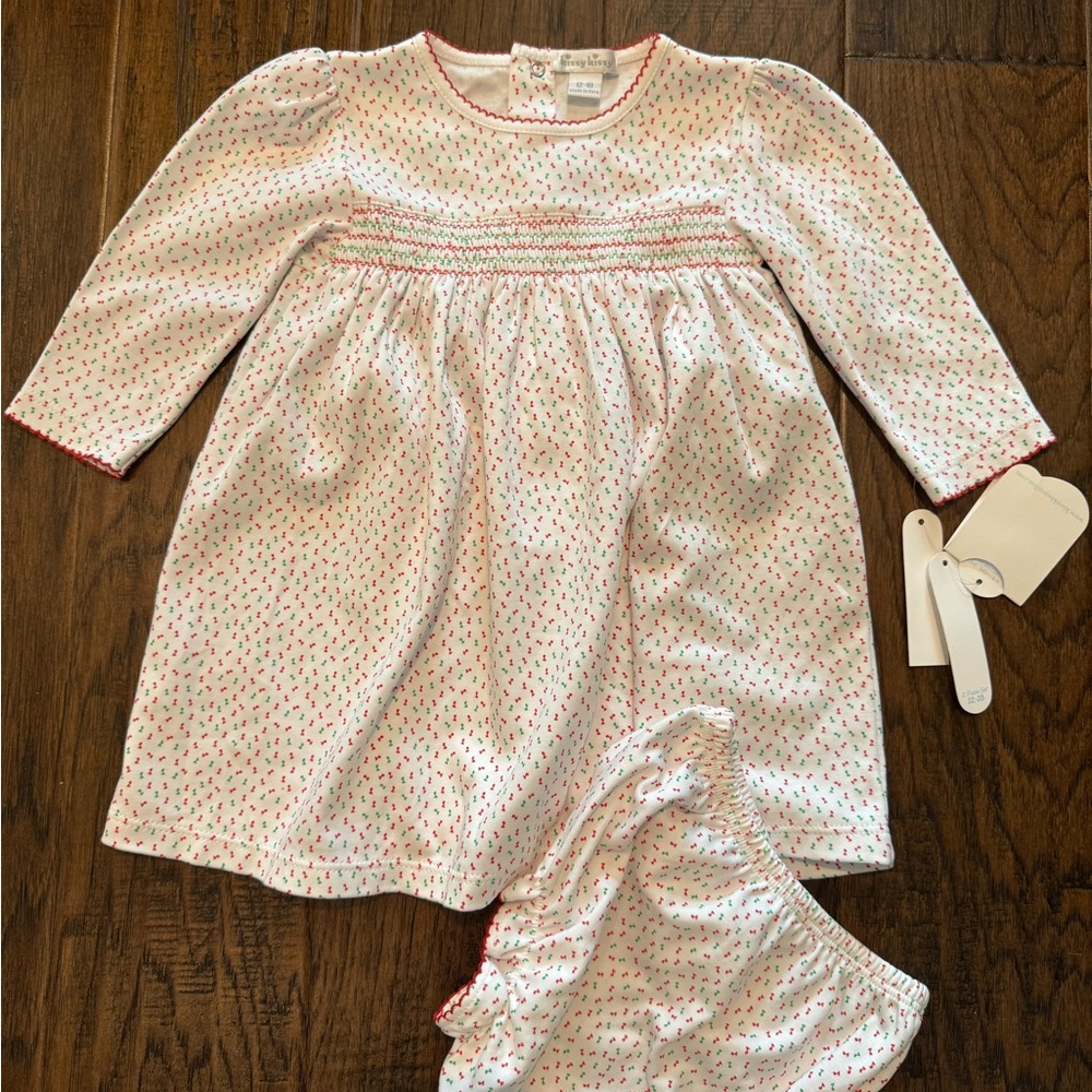 Kissy kissy Christmas 12-18m 2 piece set NWT - Picture 3 of 5
